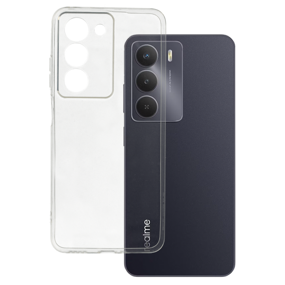 Itin skaidrus 1 mm dėklas telefonui Realme 14X - skaidrus