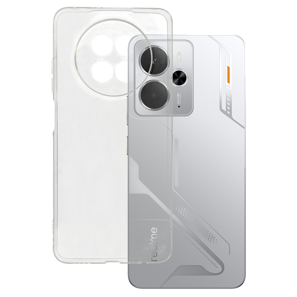 Itin skaidrus 1 mm dėklas telefonui Realme 12X - skaidrus