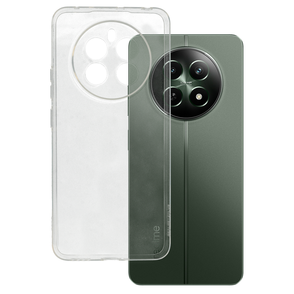Itin skaidrus 1 mm dėklas telefonui Realme 12 Plus - skaidrus