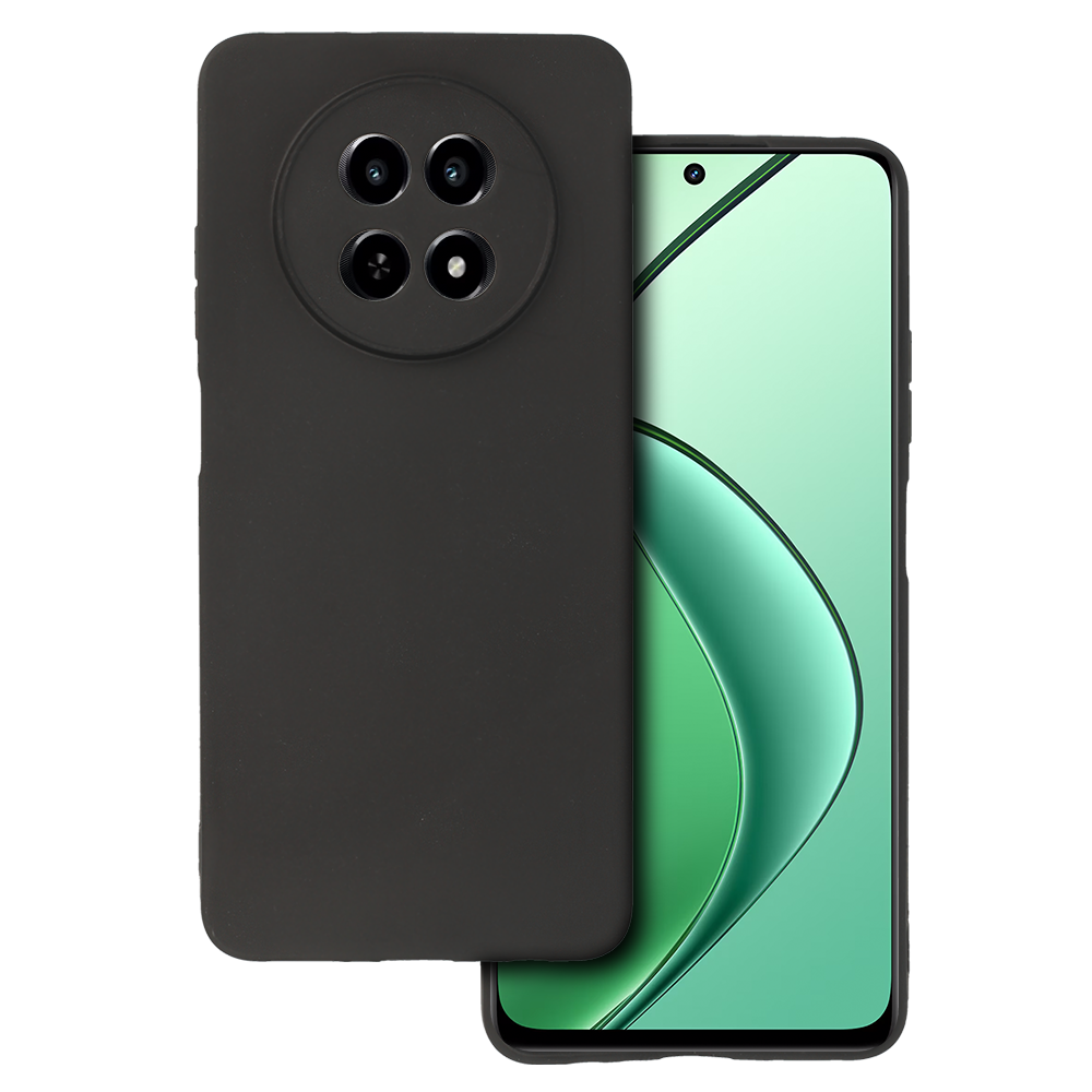 Matinis galinis dėklas telefonui REALME 12X juodas