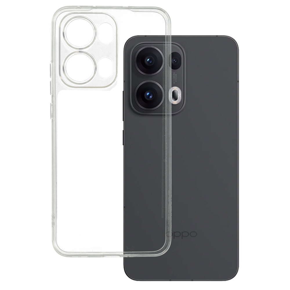 Itin plonas 1mm dėklas telefonui Oppo Reno 13 Pro 5G permatomas
