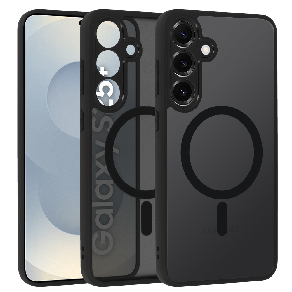 Pilnai matinis magnetinis dėklas SAMSUNG GALAXY S25 Plus juodas