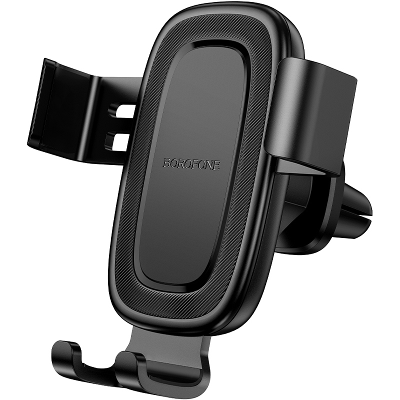 Borofone automobilinis laikiklis BH129 Follower gravitacinis prie oro angos juodas