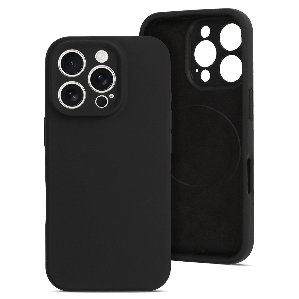 MagColor Pure dėklas iPhone 16 Pro Max juodas