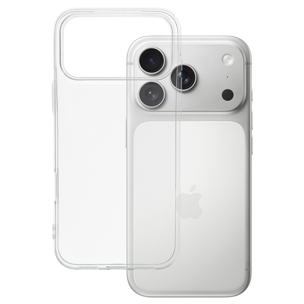 Itin plonas 1mm dėklas telefonui Iphone 17 Pro Max skaidrus