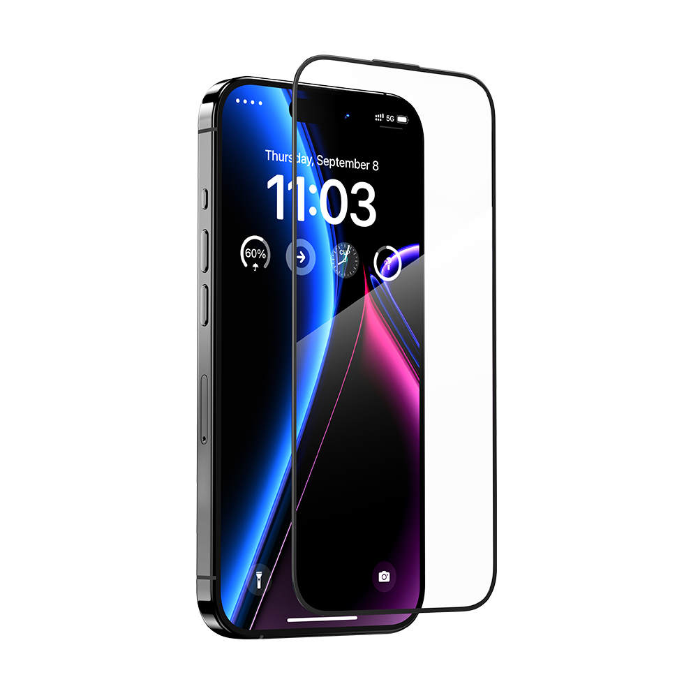 Benks Grūdintas stiklas JoyView Anti-refleksinis Stiklas Iphone 15 Pro juodas