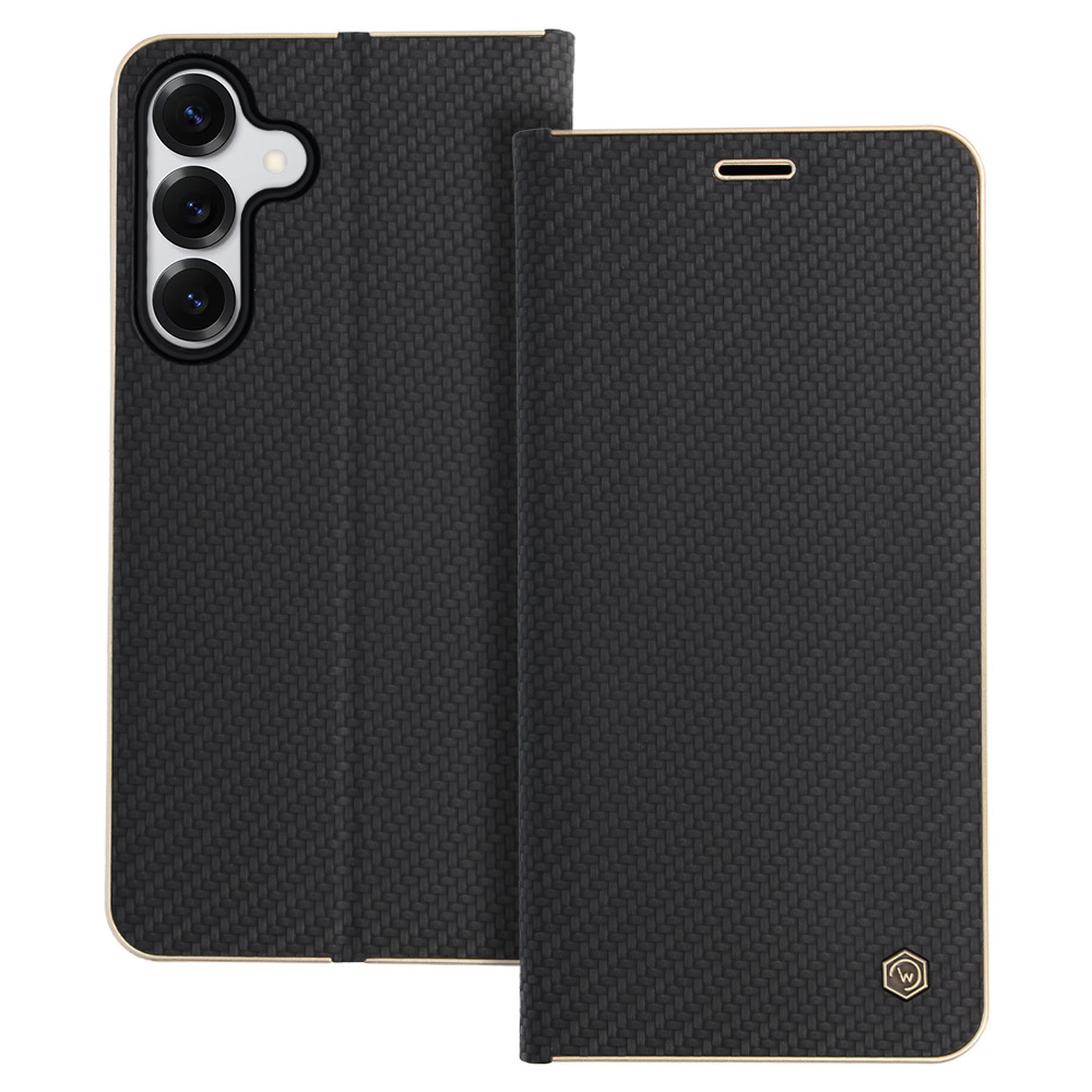 Wonder Frame Carbon Dėklas telefonui Samsung Galaxy S25 FE juodas