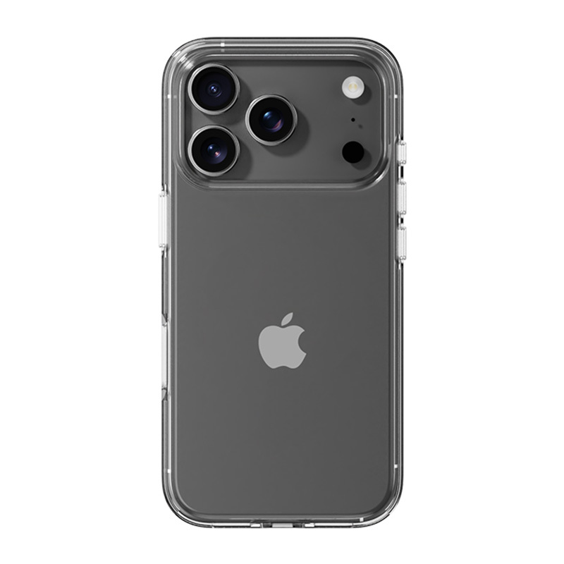 Rock Crystal Shield Serijos Dėklas Iphone 17 Pro permatomas