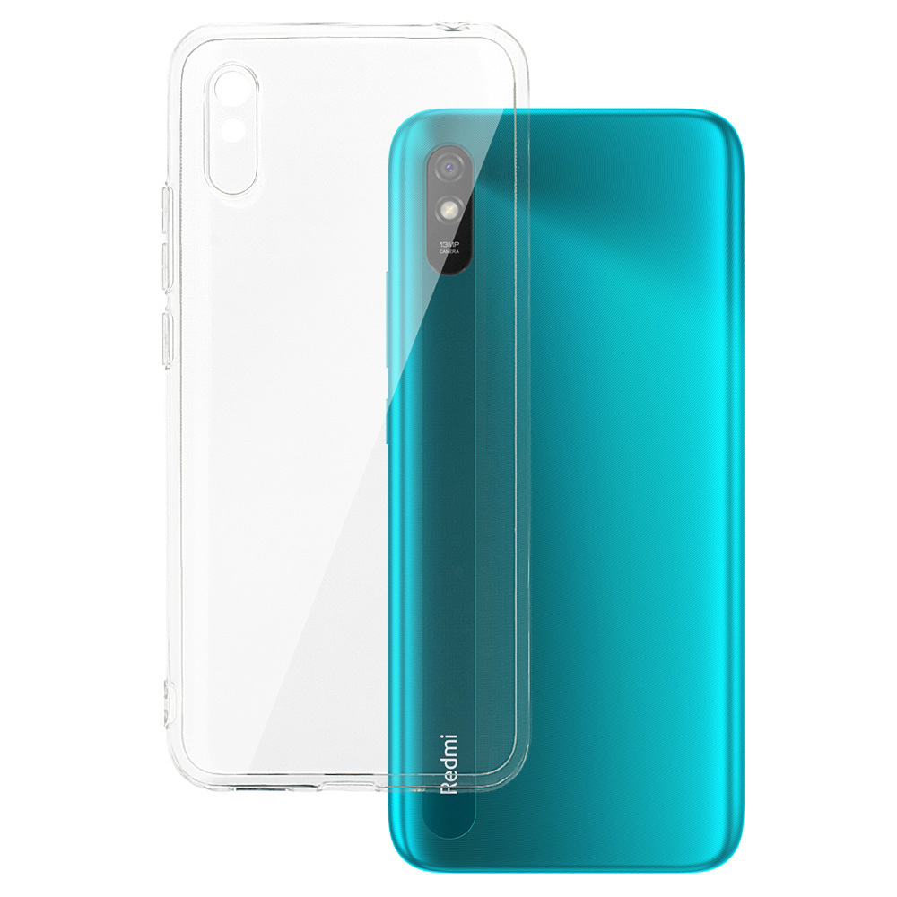 Galinis dėklas 2 mm XIAOMI REDMI 9A skaidrus