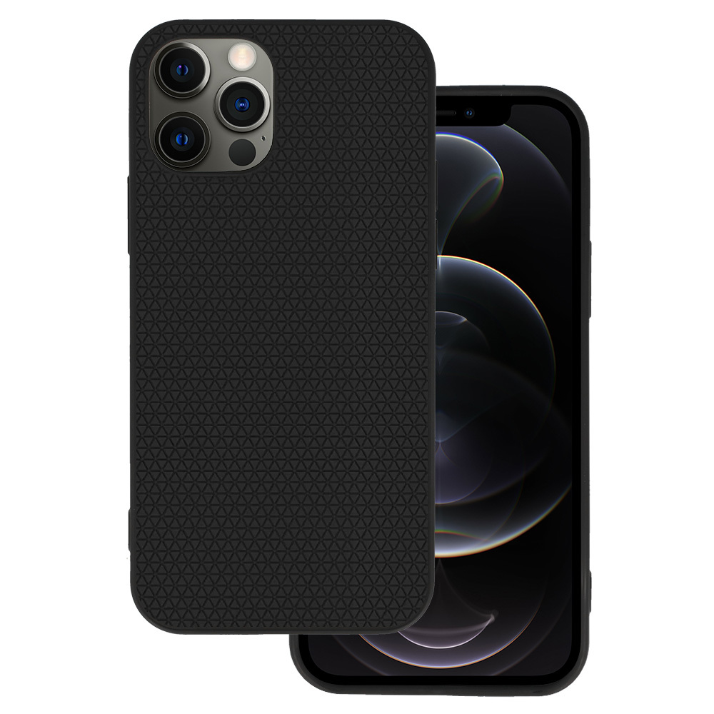 Tel Protect Liquid Air Case dėklas telefonui Iphone 12 Pro Max juodas