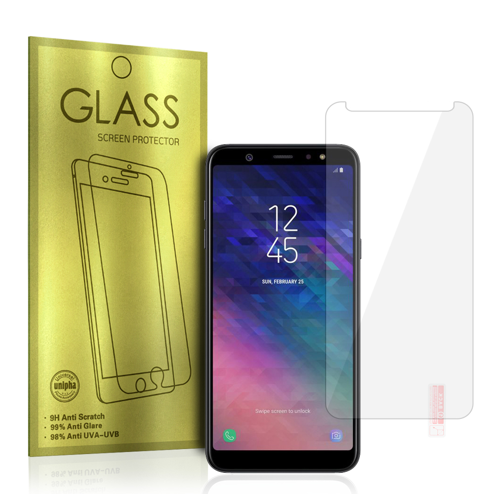 Apsauginis stiklas auksinis SAMSUNG GALAXY A6 (2018)