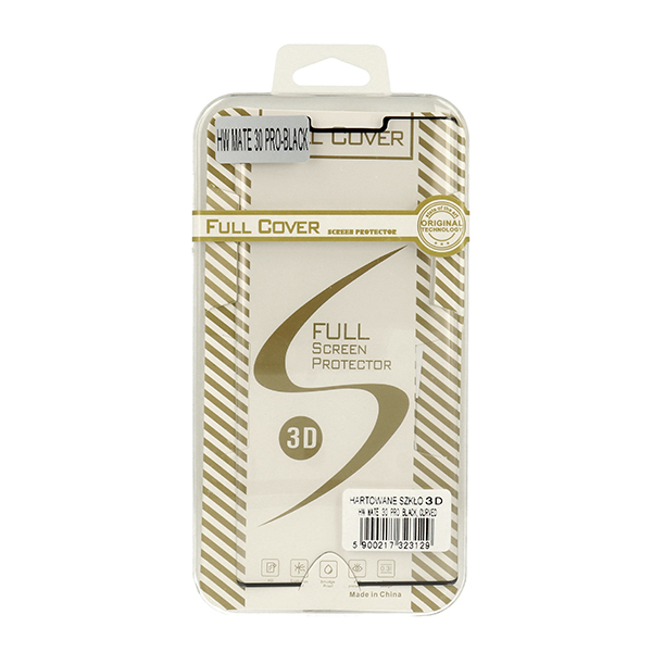 Apsauginis stiklas 3D HUAWEI MATE 30 PRO juodas, lenktas