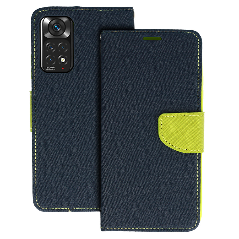 Dėklas telefonui stilingas tamsiai mėlynas limetinis XIAOMI REDMI NOTE 11 PRO/NOTE 11 PRO 5G