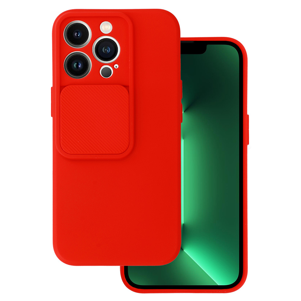 Dėklas telefonui Camshield Soft Iphone 13 Pro Max raudonas