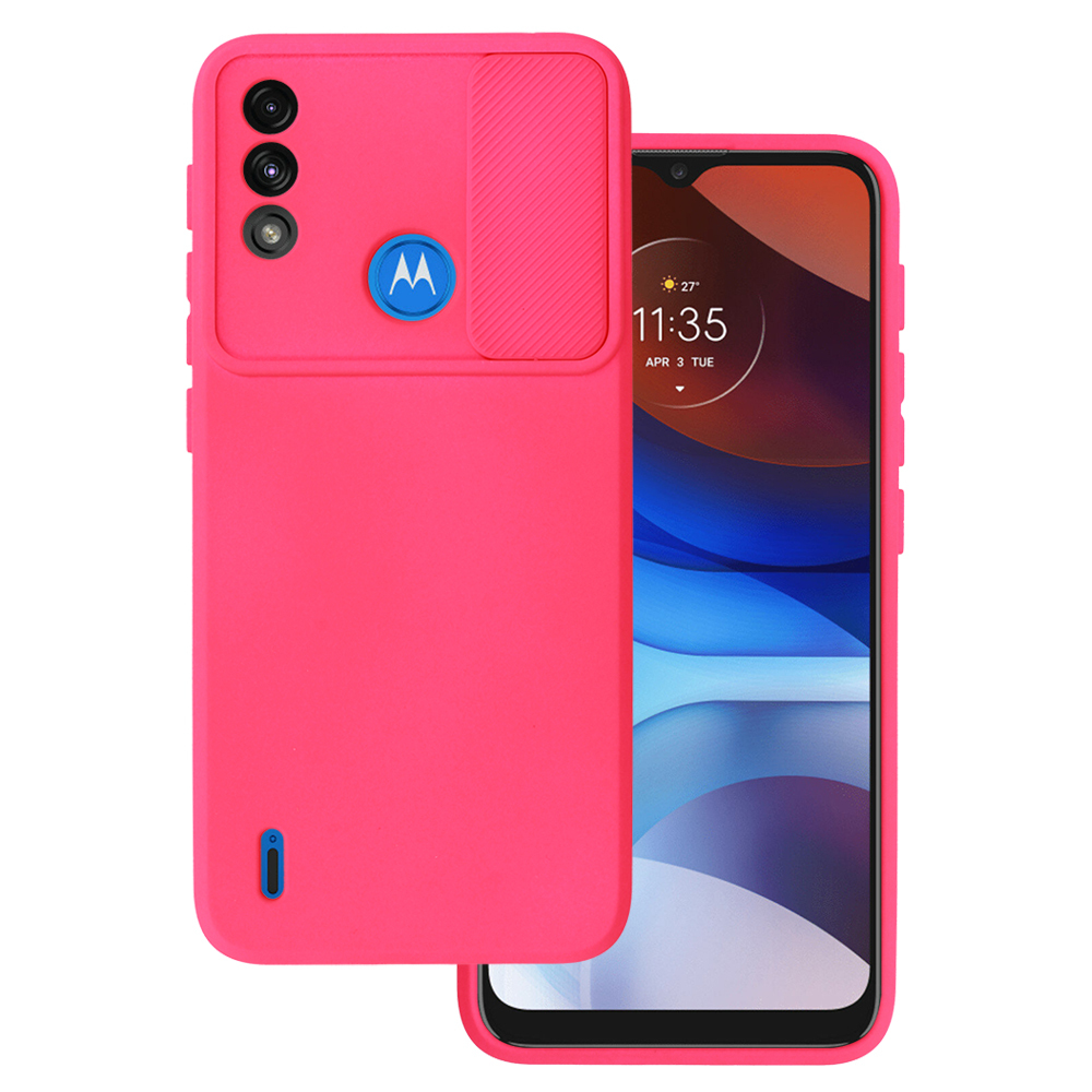 Camshield Soft dėklas telefonui Motorola Moto E7 Power/E7i Power rožinis