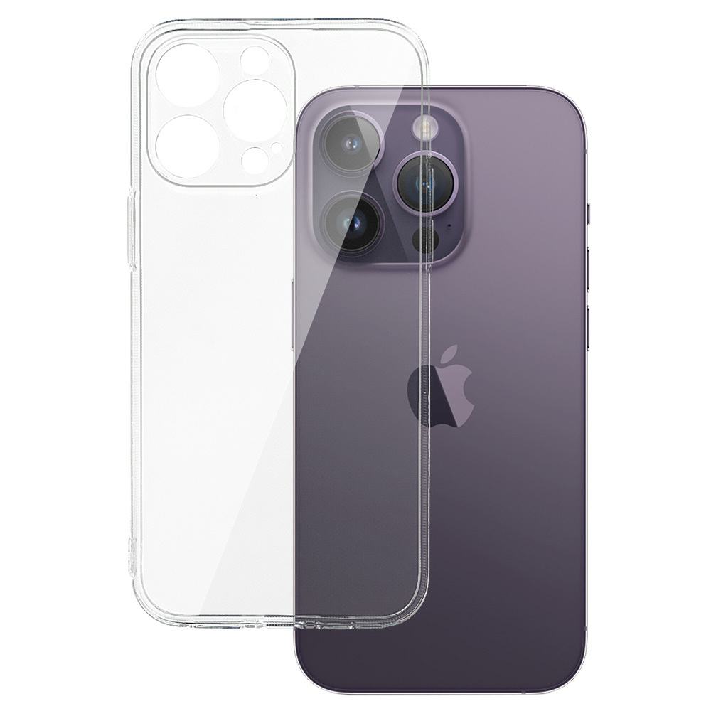 Nugarėlės dėklas 2 mm Perfect Iphone 14 Pro Max skaidrus