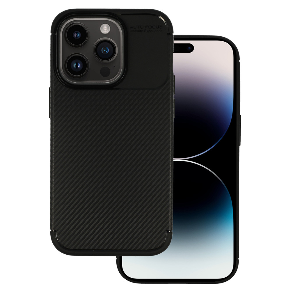 Tel Protect Carbon Elite dėklas telefonui Iphone 14 Pro juodas