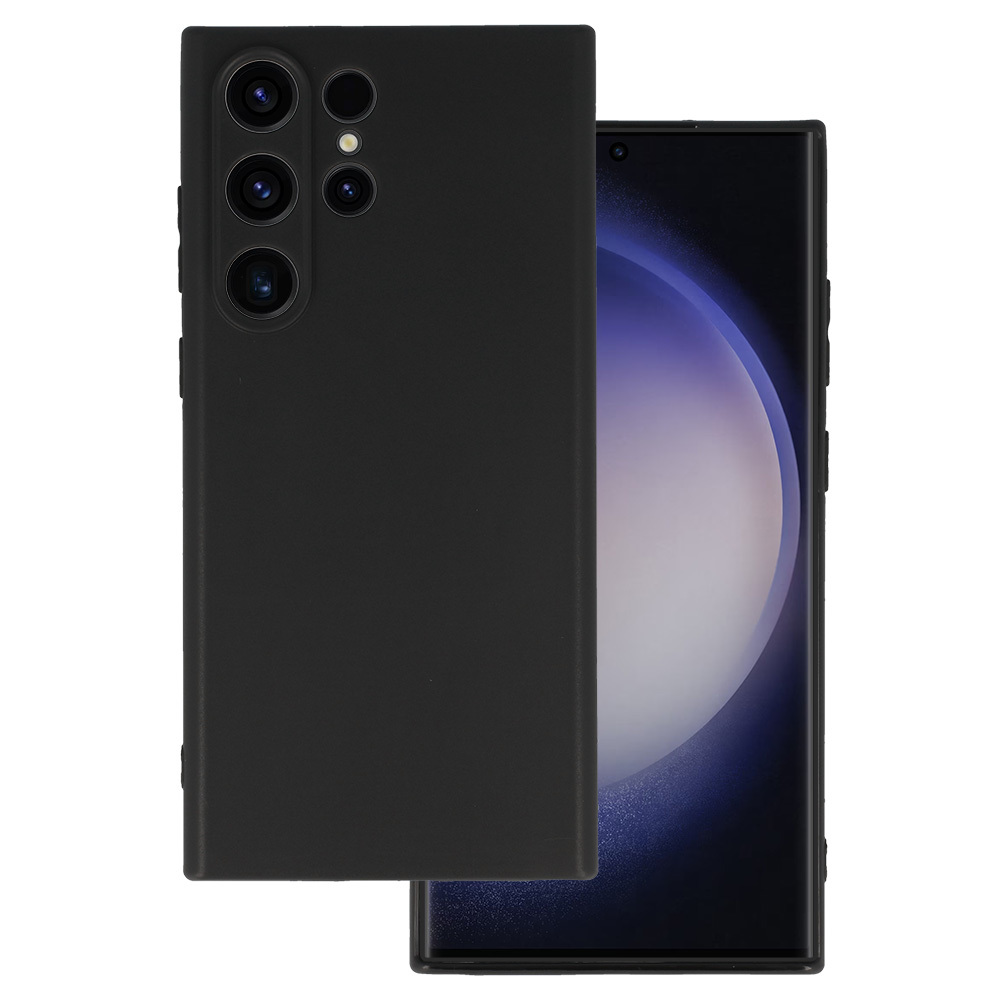 Galinė dėklas telefonui MATT SAMSUNG GALAXY S23 ULTRA juodas