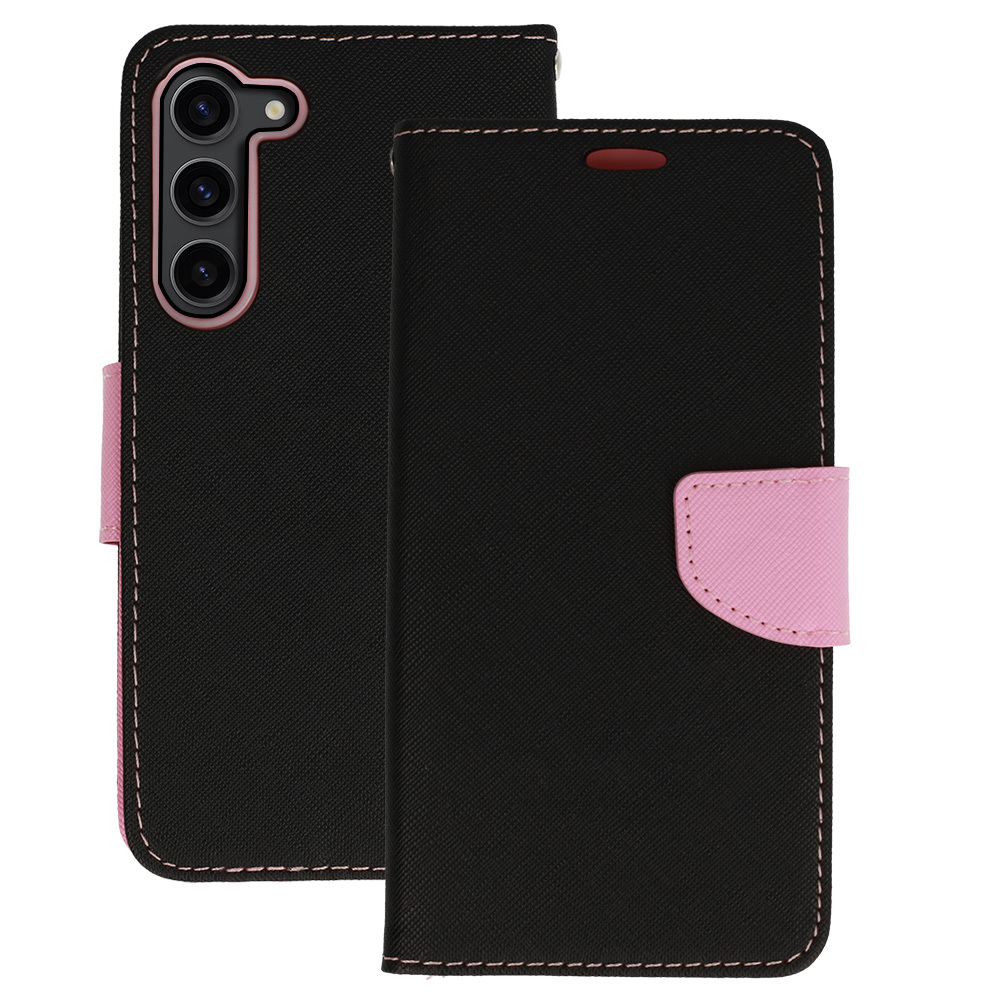 Fancy dėklas telefonui Samsung Galaxy S23 Plus juoda-rožinė