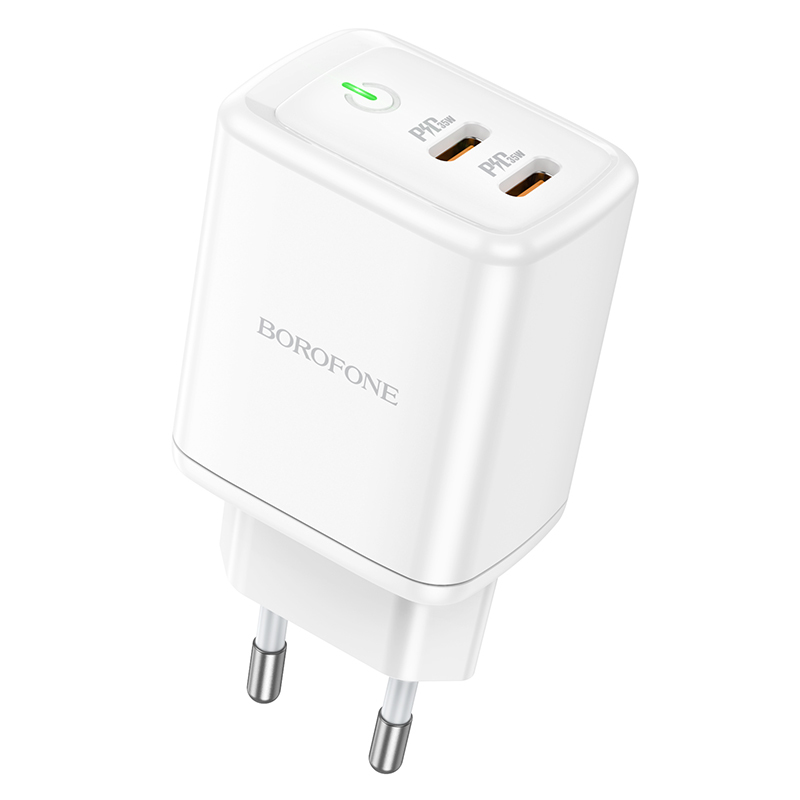Įkroviklis Borofone BN9 35W 2xUSB-C baltas