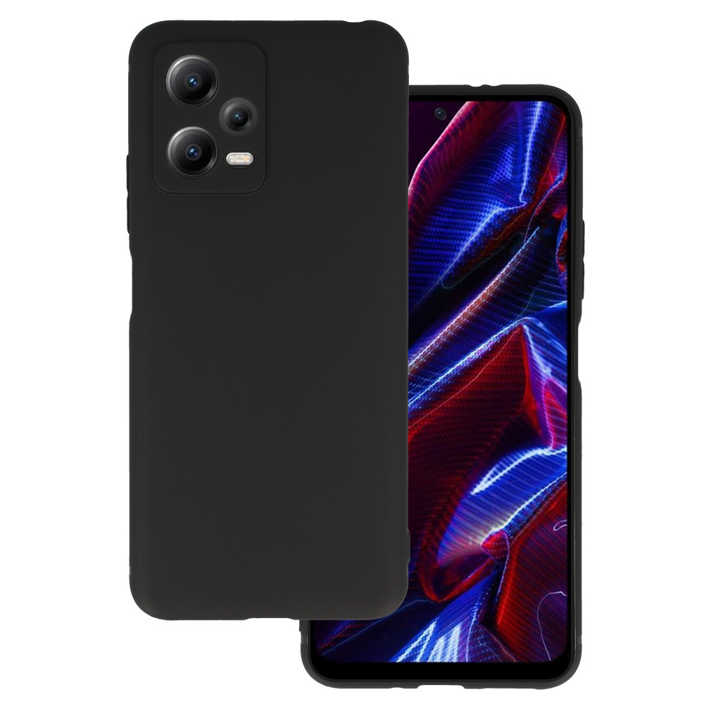 Matinis dėklas telefonui XIAOMI REDMI NOTE 12 5G/POCO X5 juodas
