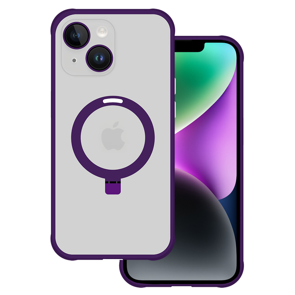 Tel Protect Magiškas Magnetinis Dėklas su stovu Iphone 13 violetinis
