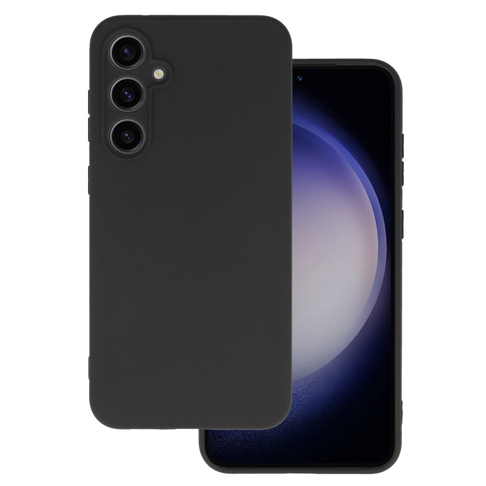 Matinis galinės dalies dėklas Samsung Galaxy S23 FE juodas