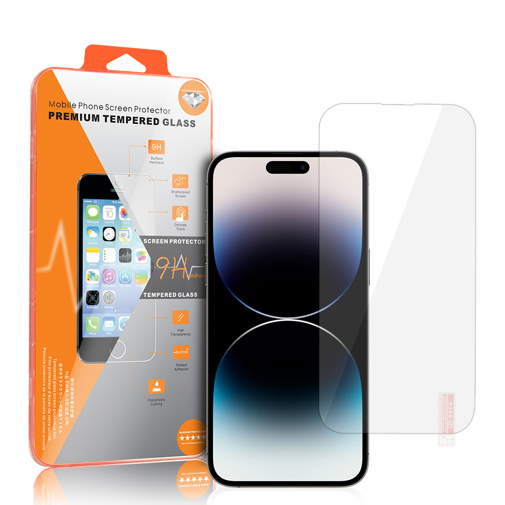 LCD apsauginis stikliukas Orange Apple iPhone 15/15 Pro