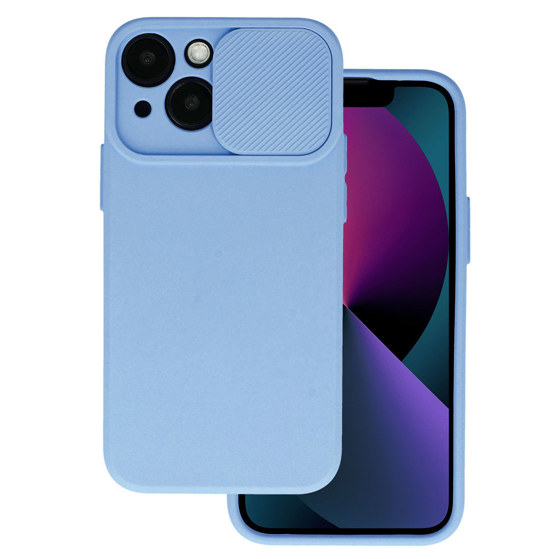 Camshield Soft dėklas iPhone 15 šviesiai violetinis