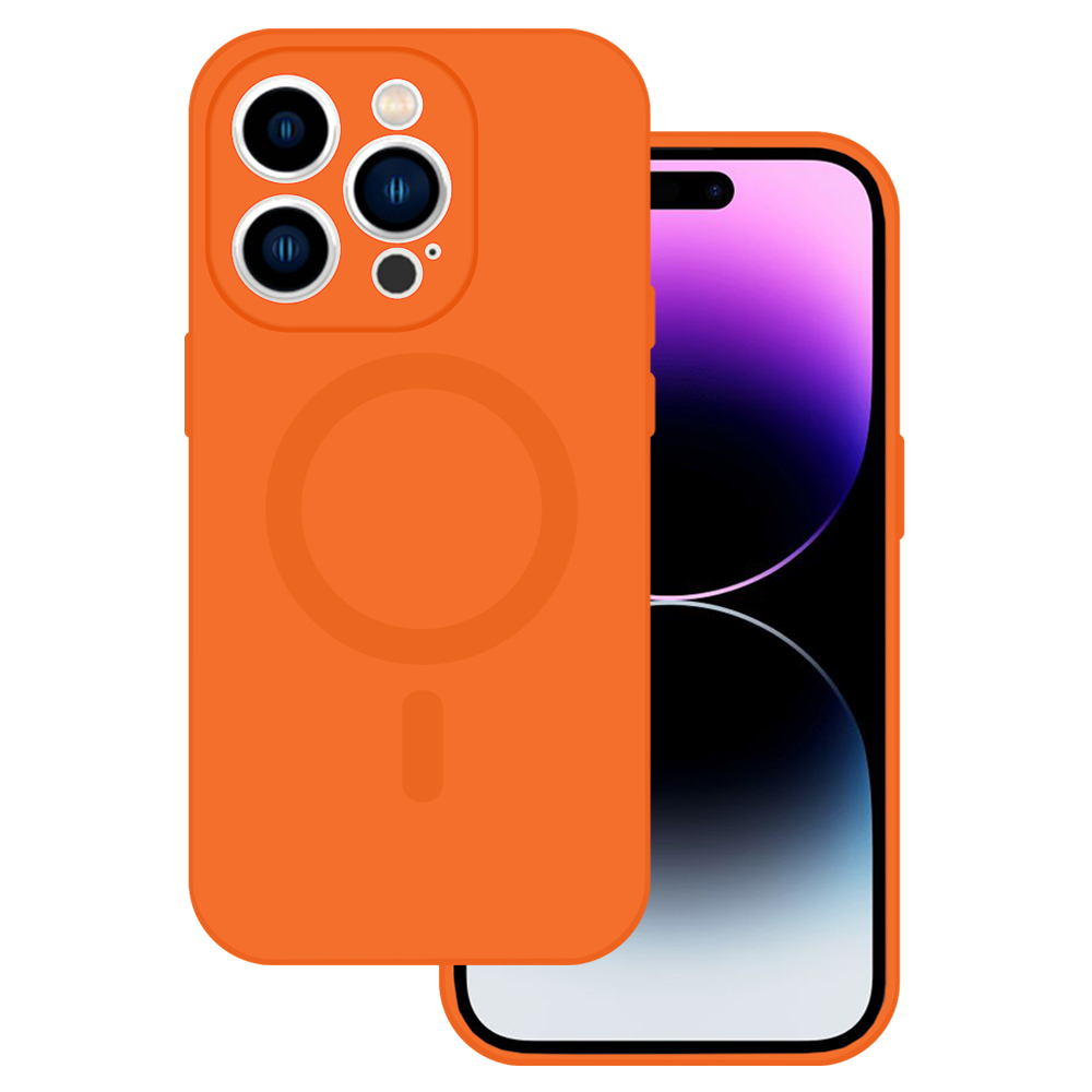 TEL PROTECT MagSilicone Dėklas telefonui Iphone 13 - oranžinis