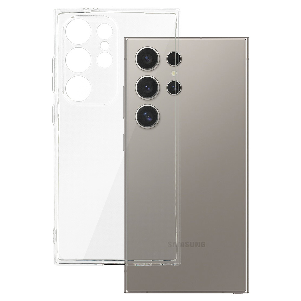 Dėklas telefonui 2 mm idealiai tinka SAMSUNG GALAXY S24 ULTRA skaidrus