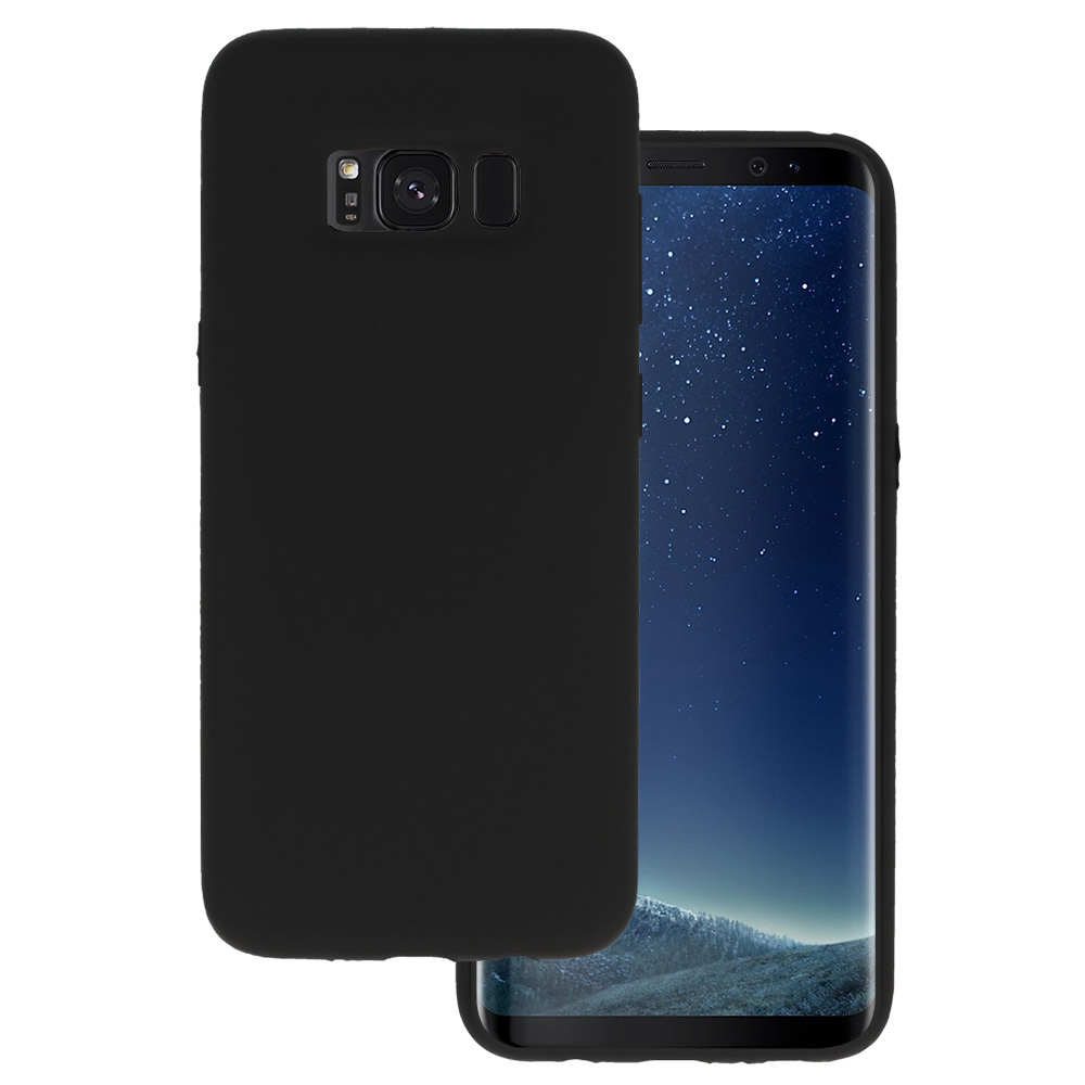 Dėklas silikoninis Lite telefonui Samsung Galaxy S8 juodas