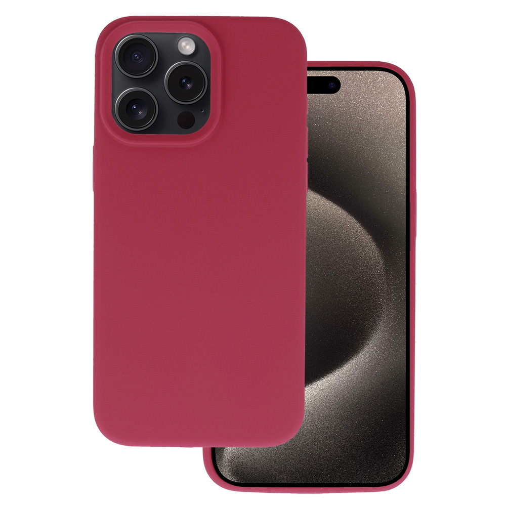 Silikoninis Lite dėklas telefonui Iphone 13 Pro Max bordo