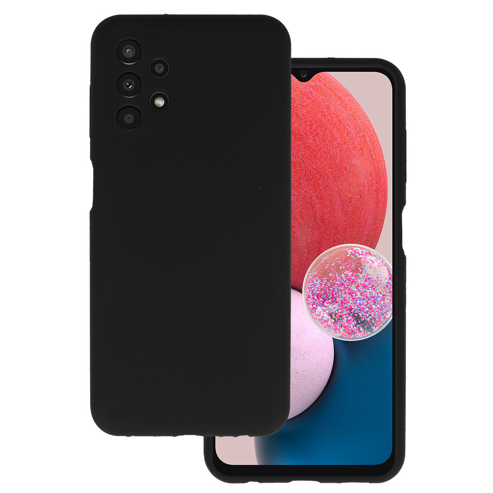 Silicone Lite dėklas telefonui Samsung Galaxy A13 4G juodas