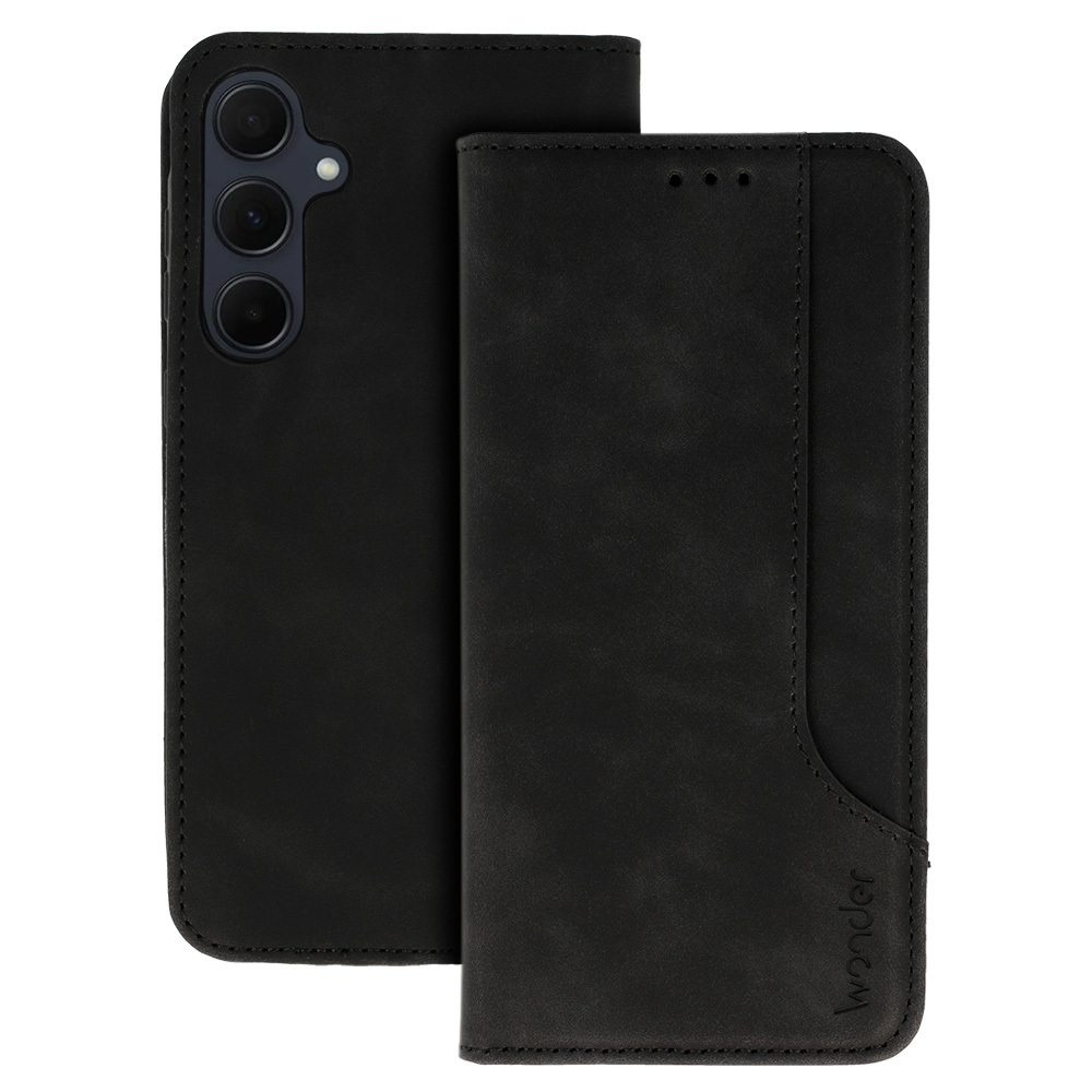 Wonder Prime dėklas telefonui Samsung Galaxy A35 5G juodas