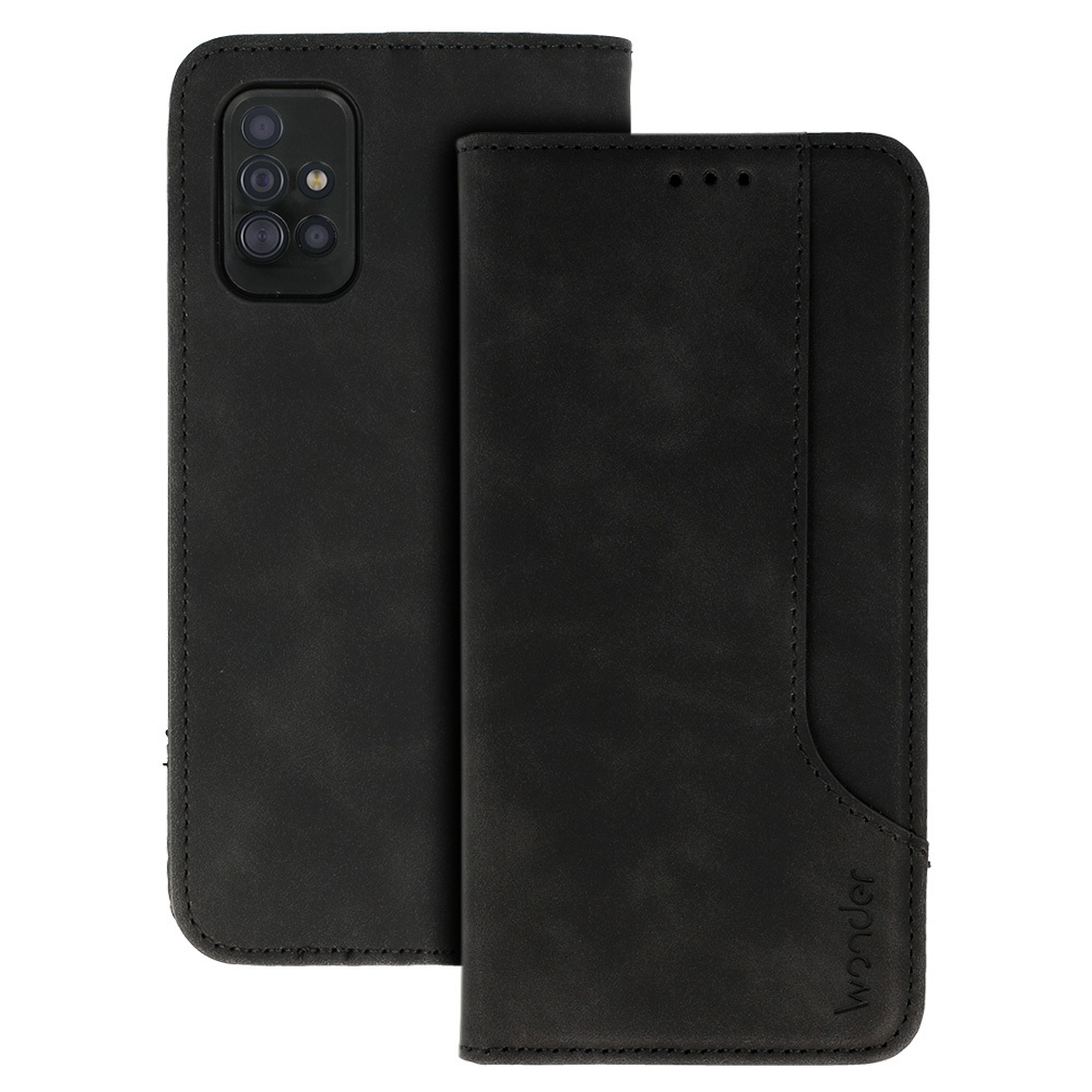 Dėklas Wonder Prime telefonui SAMSUNG GALAXY A51 juodas