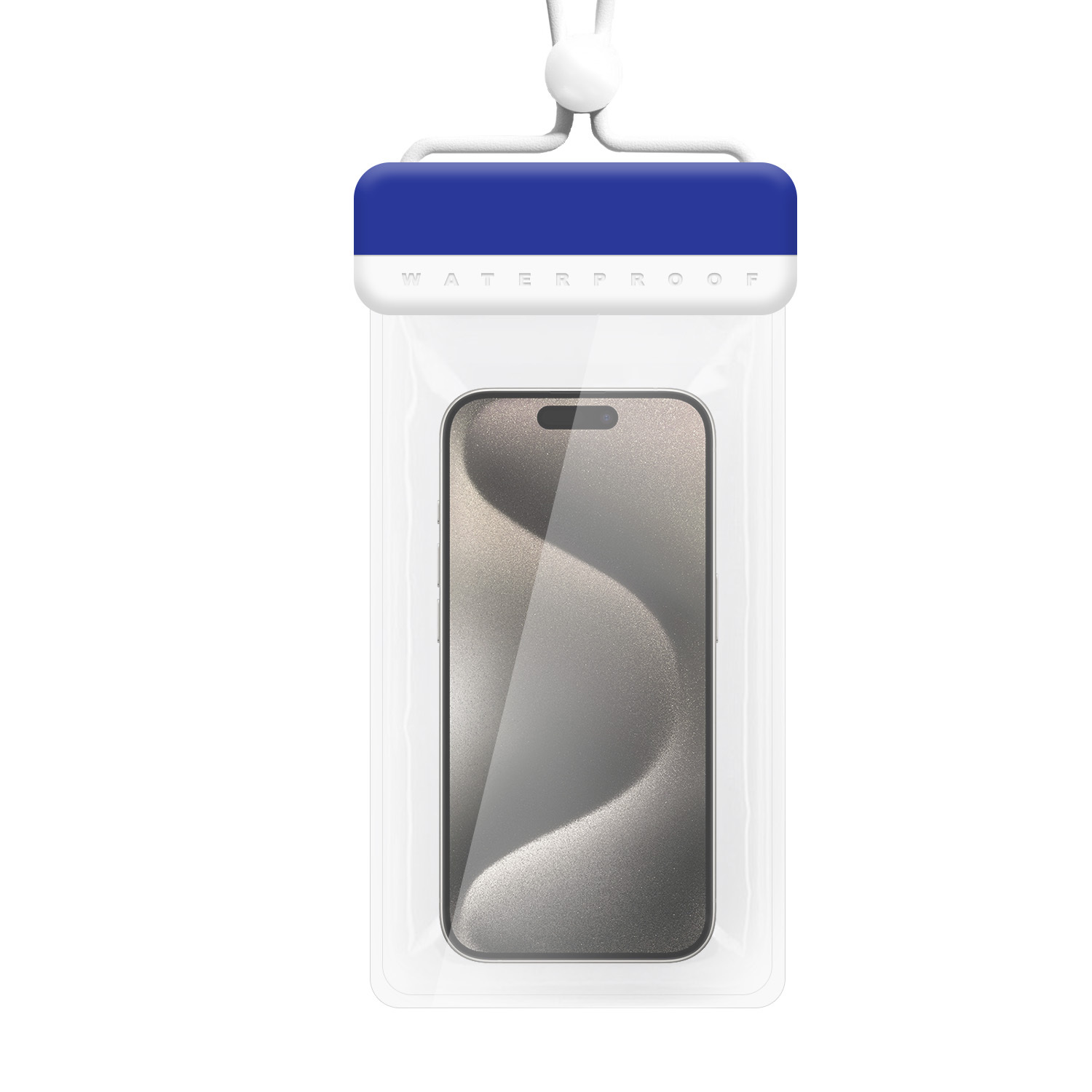 Atsparus vandeniui dėklas - Tipas 3 tamsiai mėlynas-baltas (230x118 mm)