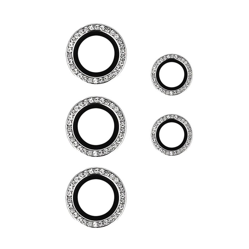 Grūdintas stiklas HARD DIAMOND kamerai (LENS) Samsung Galaxy S24 Ultra sidabrinis (5 vnt. lęšiai)