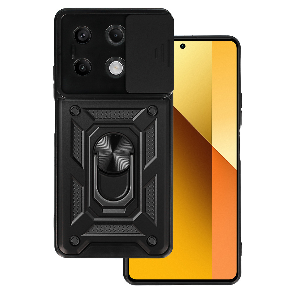 Slide Camera Armor Dėklas Xiaomi Redmi Note 13 5G juodas