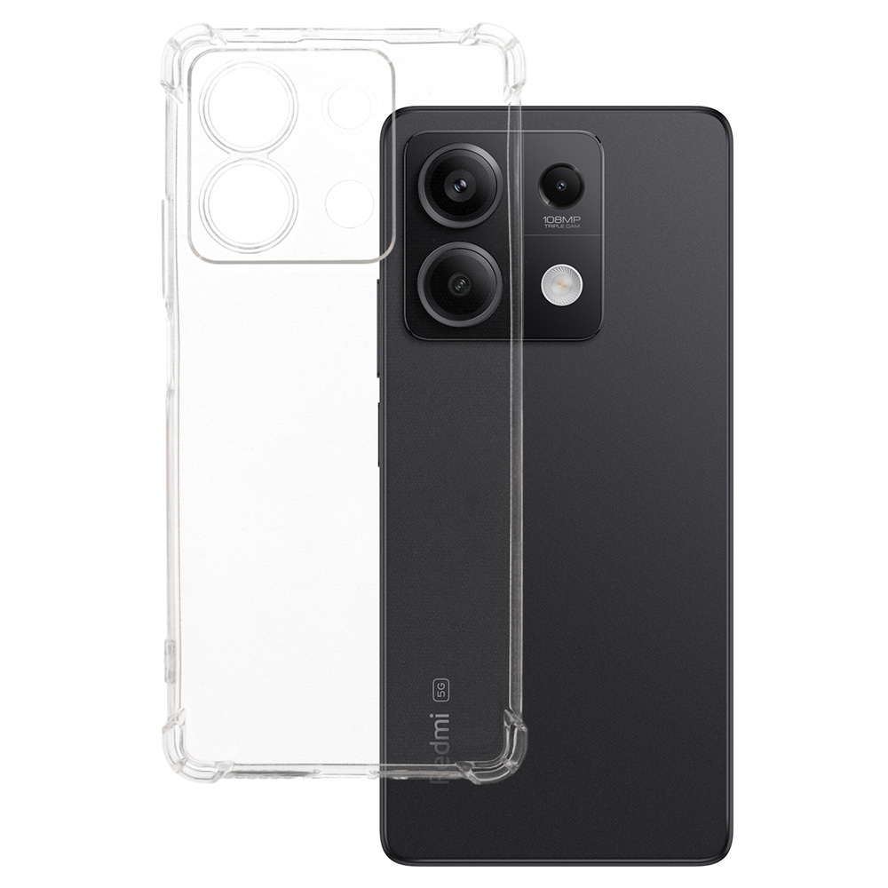 Dėklas telefonui Clin Anti Shock 1,5mm Xiaomi Redmi Note 13 5G skaidrus