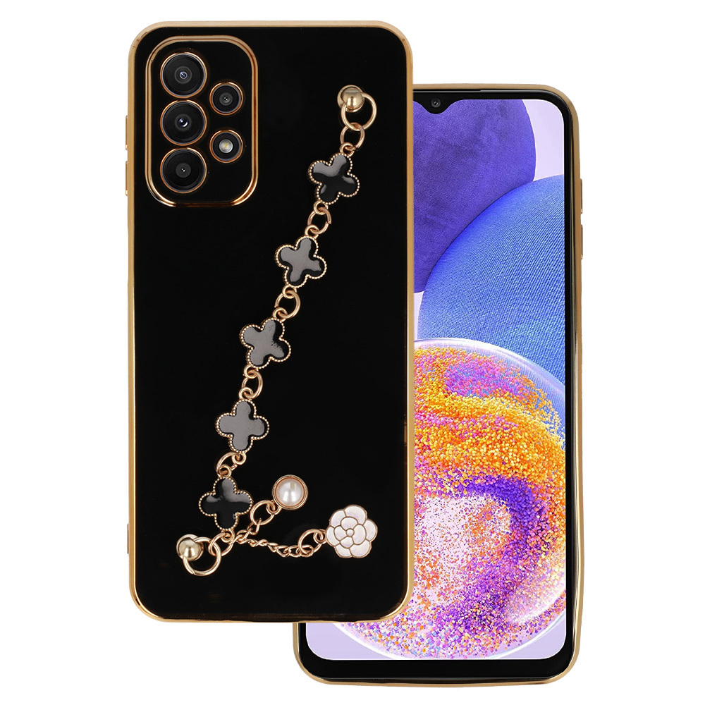 Dėklas telefonui Samsung Galaxy A23 4G/5G dizainas 3 juodas