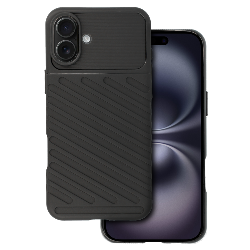 Thunder dėklas telefonui Iphone 16 Plus juodas