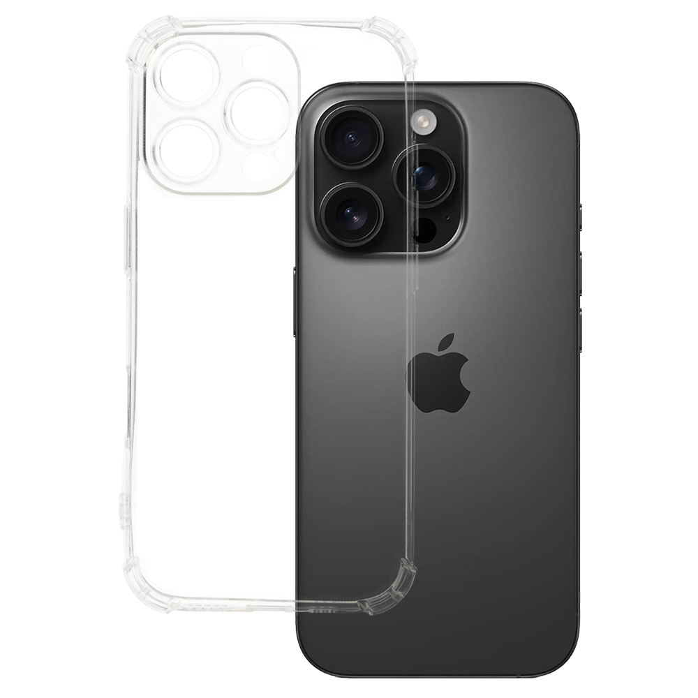 Itin plonas 1mm dėklas telefonui Iphone 16 Pro skaidrus