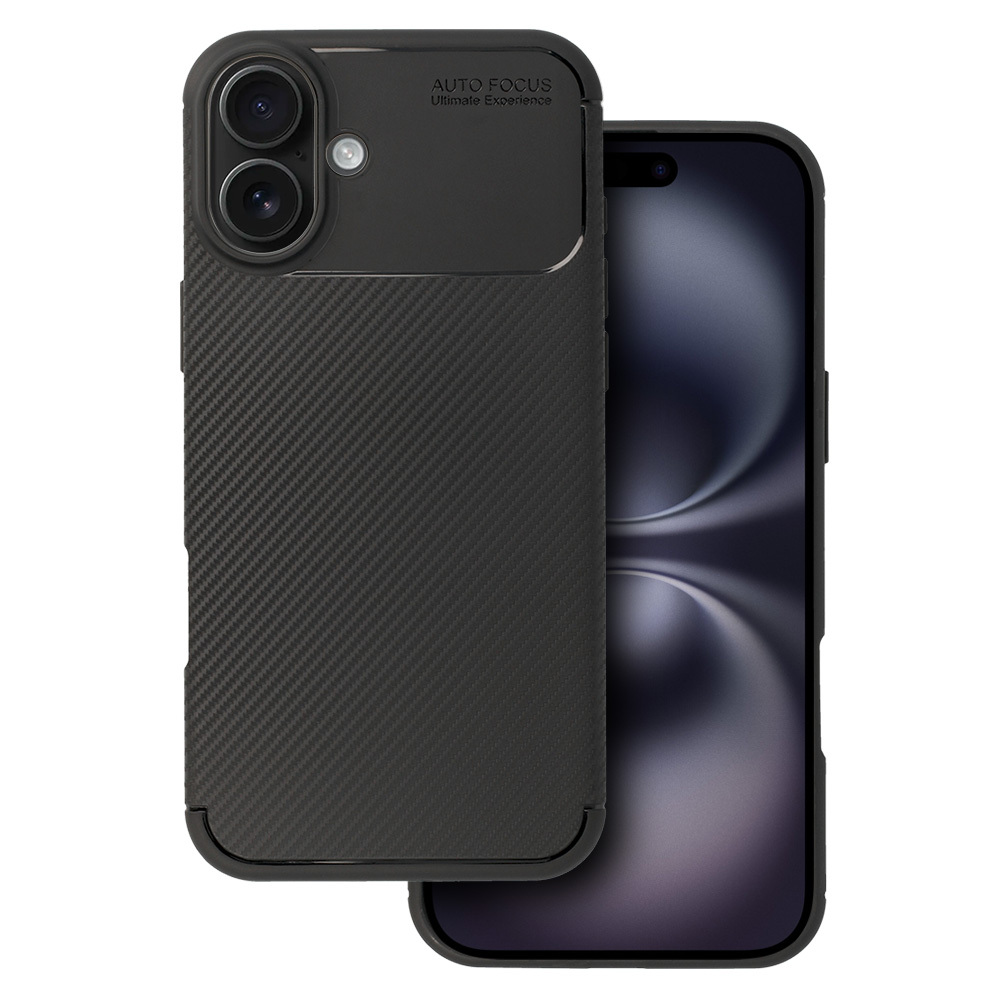 Tel Protect Carbon Elite dėklas telefonui Iphone 16 Plus juodas
