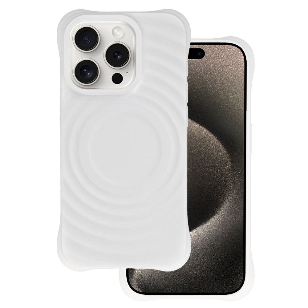 Tel Protect Wave Magnetinis dėklas telefonui Iphone 15 Pro balta