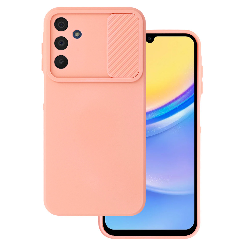 Camshield minkštas dėklas Samsung Galaxy A15 4G/5G lašišinis