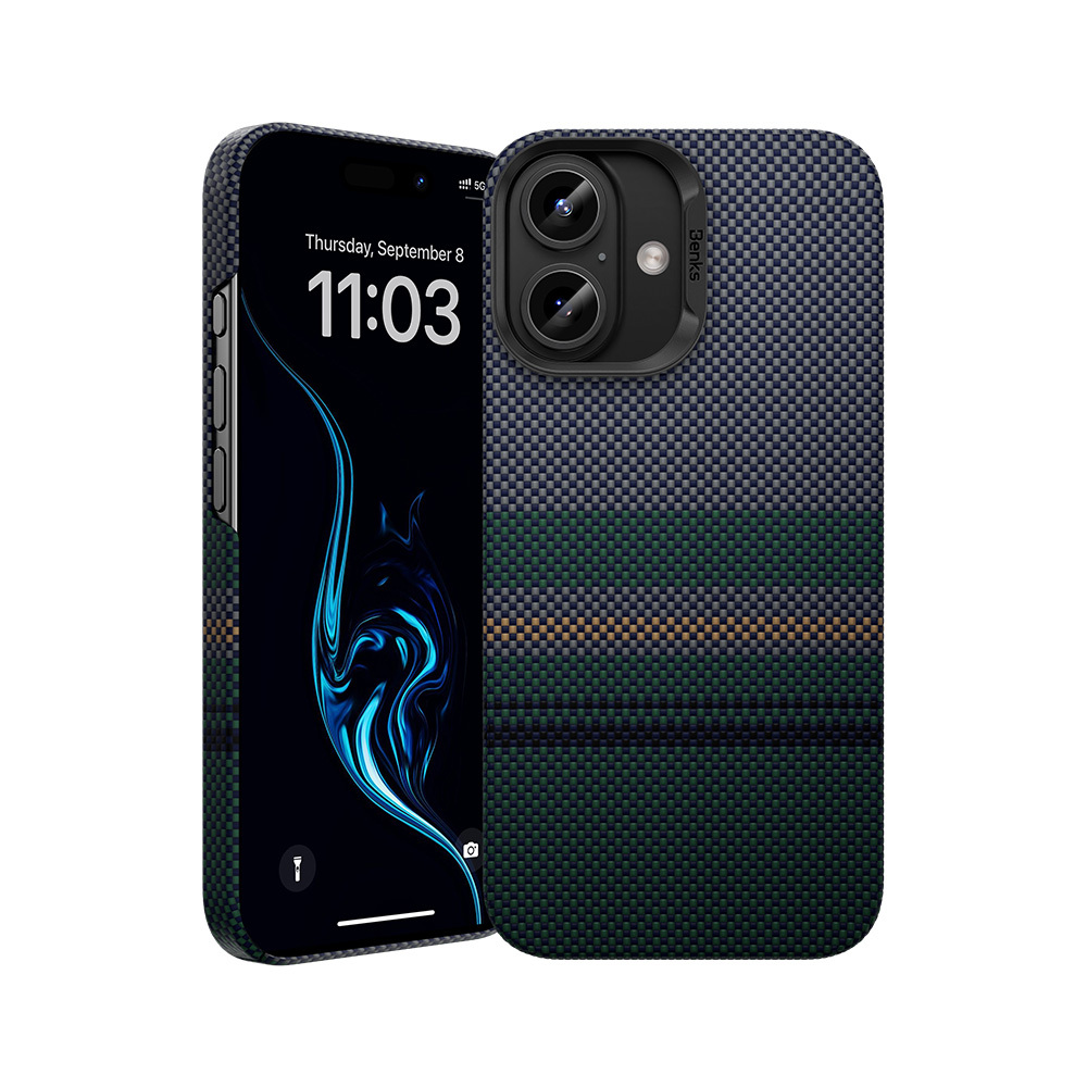 Benks magnetinis Armor Air Aurora Kevlar 600D dėklas (0064) Iphone 16 Plus telefonui