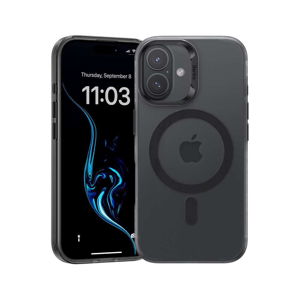Benks Magnetinis Lucid Armor dėklas (0063) Iphone 16 juodas