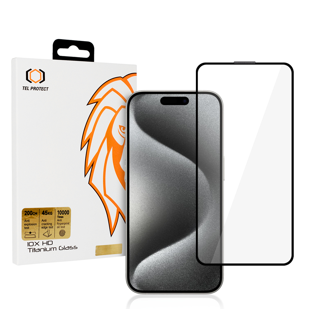 Grūdintas stiklas Tel Protect 10X HD Titanium Iphone 16 Pro Max