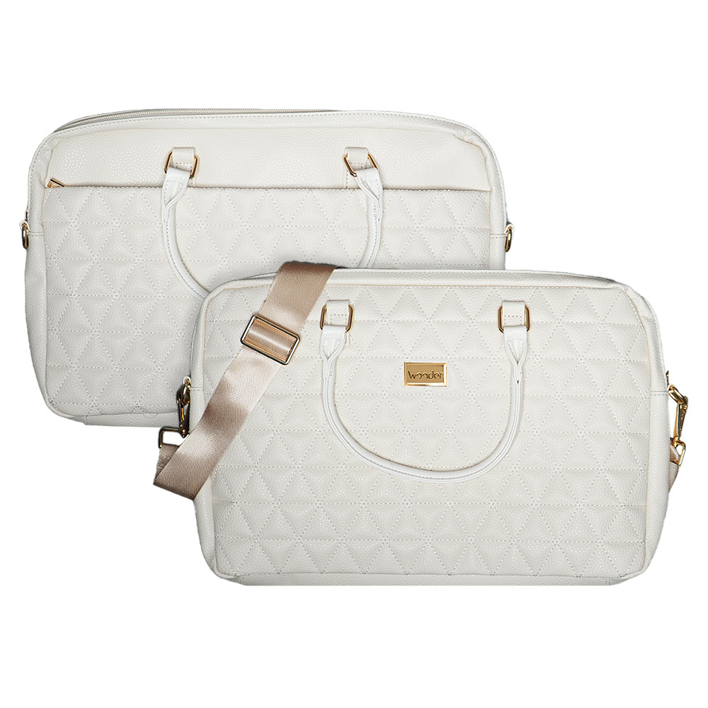 Wonder Dėklas nešiojamam kompiuteriui 15–16 colių pico quilted smėlio spalvos